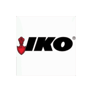 IKO logo that shows a strong and reliable roofing company, with a simple and clear design.