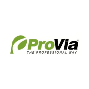 PRoVia logo showing the company name with the slogan "The Professional Way" to highlight trusted roofing services.