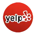 YELP shows the company name next to a bold symbol, making it easy to recognize and remember.
